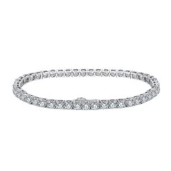 Simple Style Solid Color Sterling Silver Inlay Zircon Tennis Bracelet -Cheap Jewelry Store 1637691077609787392 1