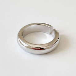 1 Piece Simple Style Solid Color Sterling Silver Plating Rings -Cheap Jewelry Store 1637691223437348864
