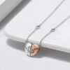 1 Piece Simple Style Heart Shape Sterling Silver Inlay Zircon Pendant Necklace -Cheap Jewelry Store 1637691852616503296