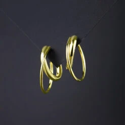 1 Pair Simple Style C Shape Sterling Silver Layered Ear Studs -Cheap Jewelry Store 1637787894187954176