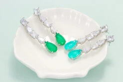 1 Pair Elegant Water Droplets Copper Inlay Artificial Gemstones Drop Earrings -Cheap Jewelry Store 1638426916346269696 1