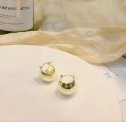 1 Pair Simple Style Solid Color Sterling Silver Plating Gold Plated Ear Studs -Cheap Jewelry Store 1638496678199824384