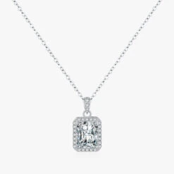 Shiny Rectangle Sterling Silver Plating Inlay Zircon Rhodium Plated Pendant Necklace 13 Shiny Rectangle Sterling Silver Plating Inlay Zircon Rhodium Plated Pendant Necklace -Cheap Jewelry Store 1638796610446168064 1