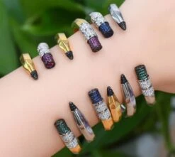 Basic Solid Color Copper Inlay Zircon Bangle -Cheap Jewelry Store 1639142028422025216 1