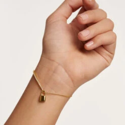 Modern Style Simple Style Lock Sterling Silver Plating Inlay Zircon Bracelets -Cheap Jewelry Store 1640155163614384128