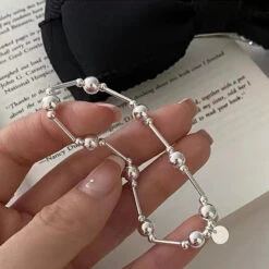 Simple Style Round Sterling Silver Bracelets 13 Simple Style Round Sterling Silver Bracelets -Cheap Jewelry Store 1640530146698072064 1