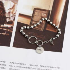 Casual Geometric Round Letter Sterling Silver Bracelets -Cheap Jewelry Store 1643784723379654656
