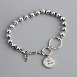 Casual Geometric Round Letter Sterling Silver Bracelets -Cheap Jewelry Store 1643784729016799232 1