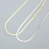 Hip-Hop Solid Color Sterling Silver Plating Gold Plated Necklace -Cheap Jewelry Store 1643858091290267648