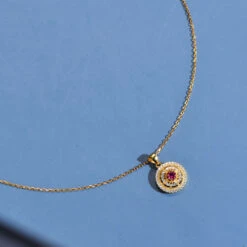 Simple Style Round Sterling Silver Hollow Out Inlay Zircon Pendant Necklace 9 Simple Style Round Sterling Silver Hollow Out Inlay Zircon Pendant Necklace -Cheap Jewelry Store 1645248021904101376