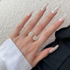 Elegant Classic Style Geometric Sterling Silver Plating Inlay Zircon Open Ring 11 Elegant Classic Style Geometric Sterling Silver Plating Inlay Zircon Open Ring -Cheap Jewelry Store 1648508080964636672