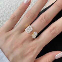 Elegant Classic Style Geometric Sterling Silver Plating Inlay Zircon Open Ring 9 Elegant Classic Style Geometric Sterling Silver Plating Inlay Zircon Open Ring -Cheap Jewelry Store 1648508154415288320 1