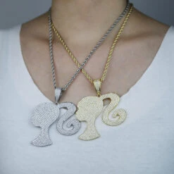 INS Style Modern Style Human Copper Inlay Zircon Pendant Necklace -Cheap Jewelry Store 1650707112042565632