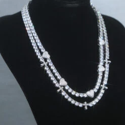 Hip-Hop Cross Copper Inlay Zircon Long Necklace -Cheap Jewelry Store 1650707124927467520 1