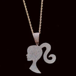 Simple Style Solid Color Copper Inlay Rhinestones Pendant Necklace -Cheap Jewelry Store 1650707143562760192