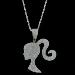 Simple Style Solid Color Copper Inlay Rhinestones Pendant Necklace -Cheap Jewelry Store 1650707184583053312