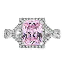 Wholesale Elegant Luxurious Modern Style Square Sterling Silver Zircon Rings -Cheap Jewelry Store 1650765428571639808