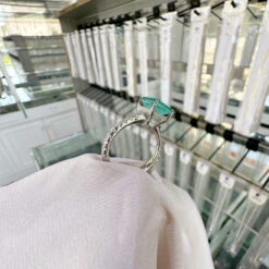 Wholesale Elegant Glam Luxurious Square Sterling Silver Artificial Gemstones Rings -Cheap Jewelry Store 1650766651823624192