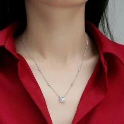 S925 Silver Necklace Moissanite Little Star Pendant Fashion Short Necklace Accessories Gift Source In Stock Wholesale -Cheap Jewelry Store 1651139017208631296