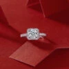 Simple Style Square Sterling Silver Inlay Moissanite Rings -Cheap Jewelry Store 1651139098003509248