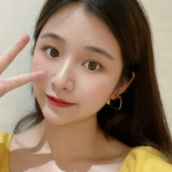 1 Pair Simple Style Square Sterling Silver Plating Hoop Earrings -Cheap Jewelry Store 1651789426700980224