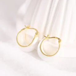1 Pair Elegant Simple Style U Shape Sterling Silver Earrings -Cheap Jewelry Store 1651789496368369664 1