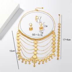 Vintage Style Luxurious Round Dots Tassel Copper Plating 18K Gold Plated Rings Earrings Necklace -Cheap Jewelry Store 1651892906614722560 1