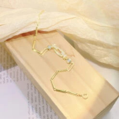 Wholesale Simple Style Geometric Sterling Silver 14K Gold Plated Rhodium Plated Zircon Bracelets -Cheap Jewelry Store 1652129181951201280