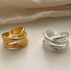 Wholesale Simple Style Lines Sterling Silver Open Ring -Cheap Jewelry Store 1652242097685794816