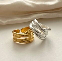 Wholesale Simple Style Lines Sterling Silver Open Ring -Cheap Jewelry Store 1652242164534611968