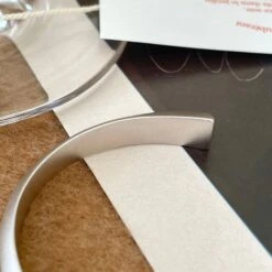 Wholesale Simple Style Streetwear Solid Color Sterling Silver Cuff Bracelets -Cheap Jewelry Store 1652242164551389184