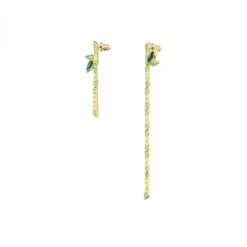 Simple Style Leaf Alloy Inlay Crystal Women'S Earrings -Cheap Jewelry Store 1654378932130156544