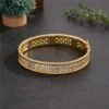 Glam Luxurious Round Copper Buckle Plating Inlay Zircon 18K Gold Plated Bangle 1 Glam Luxurious Round Copper Buckle Plating Inlay Zircon 18K Gold Plated Bangle -Cheap Jewelry Store 1654685598449012736