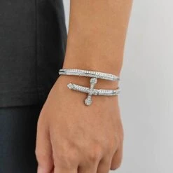 Hip-Hop Geometric Copper Plating Inlay Zircon Gold Plated Bangle 10 Hip-Hop Geometric Copper Plating Inlay Zircon Gold Plated Bangle -Cheap Jewelry Store 1655410394094768128