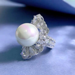 Wholesale Elegant Classic Style Oval Sterling Silver Artificial Pearls Zircon Rings 9 Wholesale Elegant Classic Style Oval Sterling Silver Artificial Pearls Zircon Rings -Cheap Jewelry Store 1655413200553906176