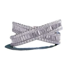 Wholesale Simple Style Classic Style Rectangle Sterling Silver Zircon Rings -Cheap Jewelry Store 1655416250437865472