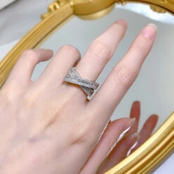 Wholesale Simple Style Classic Style Rectangle Sterling Silver Zircon Rings -Cheap Jewelry Store 1655416323926265856