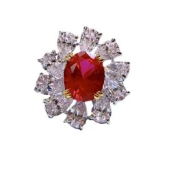 Wholesale Elegant Oval Water Droplets Sterling Silver Zircon Rings -Cheap Jewelry Store 1655416401151791104