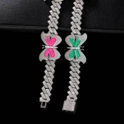 Novelty Butterfly Copper Inlay Zircon Necklace 11 Novelty Butterfly Copper Inlay Zircon Necklace -Cheap Jewelry Store 1655417216486739968