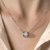 Elegant Lady Square Sterling Silver GRA Plating Inlay Moissanite Pendant Necklace 1 Elegant Lady Square Sterling Silver GRA Plating Inlay Moissanite Pendant Necklace -Cheap Jewelry Store 1655519396975742976