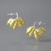 1 Pair Elegant Pastoral Leaf Plating Sterling Silver Earrings 1 1 Pair Elegant Pastoral Leaf Plating Sterling Silver Earrings -Cheap Jewelry Store 1655519473068806144