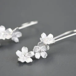 1 Pair Simple Style Flower Sterling Silver Drop Earrings 10 1 Pair Simple Style Flower Sterling Silver Drop Earrings -Cheap Jewelry Store 1655519976871825408