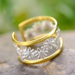 Wholesale Elegant Daisy Sterling Silver Open Ring 9 Wholesale Elegant Daisy Sterling Silver Open Ring -Cheap Jewelry Store 1655520795822264320 1