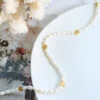 Elegant Geometric Freshwater Pearl Titanium Steel Beaded Plating 18K Gold Plated Necklace -Cheap Jewelry Store 1655860422034722816