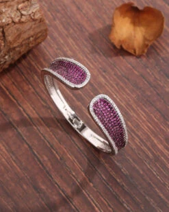 Elegant Lady Solid Color Copper Plating Inlay Zircon 18K Gold Plated Bangle -Cheap Jewelry Store 1656935162023383040 1