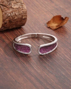 Elegant Lady Solid Color Copper Plating Inlay Zircon 18K Gold Plated Bangle -Cheap Jewelry Store 1656935209825865728