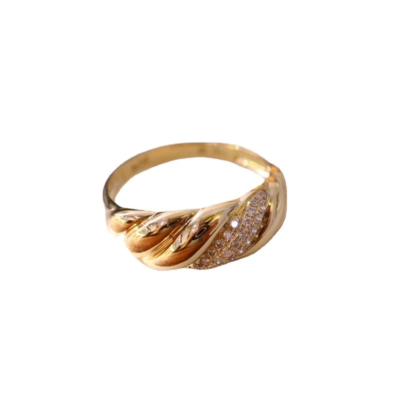 Wholesale IG Style Geometric Sterling Silver Plating Inlay Zircon Rings 4 Wholesale IG Style Geometric Sterling Silver Plating Inlay Zircon Rings - Image 2