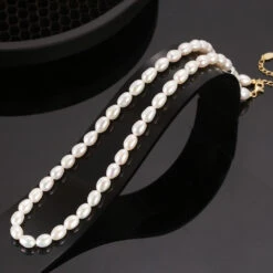 Elegant Simple Style Round Freshwater Pearl Sterling Silver Beaded Necklace -Cheap Jewelry Store 1658715513251041280