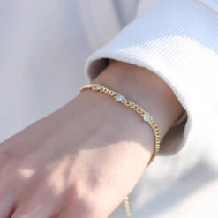 Simple Style Heart Shape Sterling Silver Inlay Zircon Bracelets -Cheap Jewelry Store 1659770666087485440