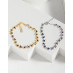 Sweet Simple Style Flower Sterling Silver Drip Glazed Plating Bracelets -Cheap Jewelry Store 1659832326131159040 1